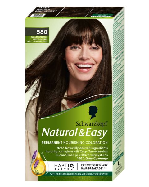 Schwarzkopf Natural & Easy 580 Velvet Dark Brown Schwarzkopf Natural & Easy 580 Velvet Dark Brown
