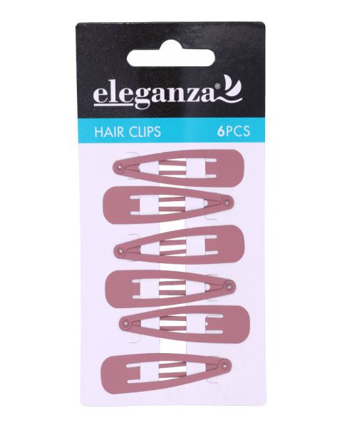 Eleganza Hårspænder Mørk Rosa