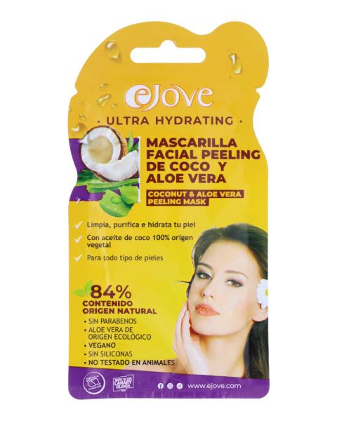 Ejove Kokos Aloe Vera Peelende Ansigtsmaske