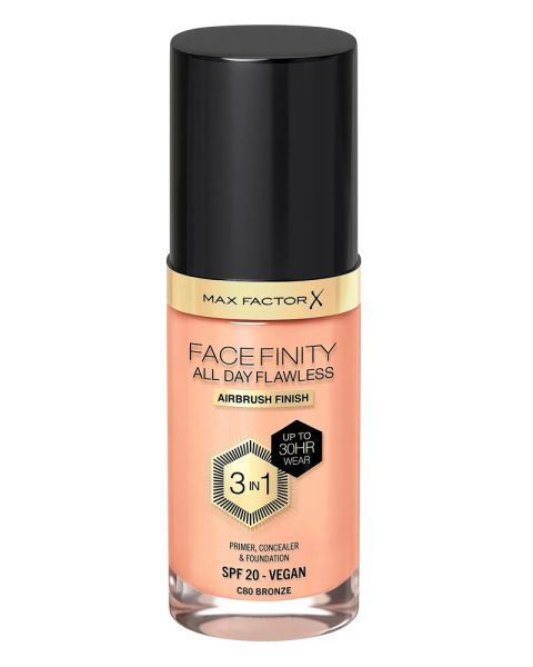 Max Factor Facefinity All Day Flawless 3In1 Foundation C80 Bronze