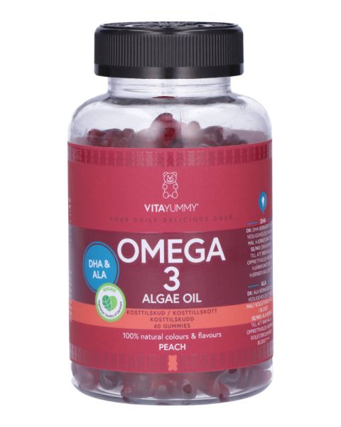 VitaYummy Omega 3 Algae Oil Peach VitaYummy Omega 3 Algae Oil Peach