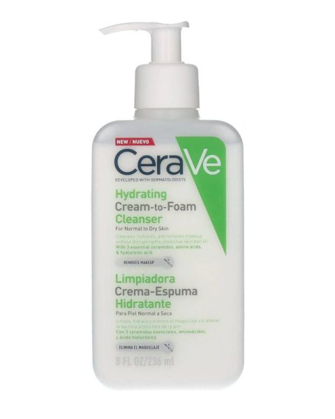 CeraVe Hydrating Cream-To-Foam Cleanser