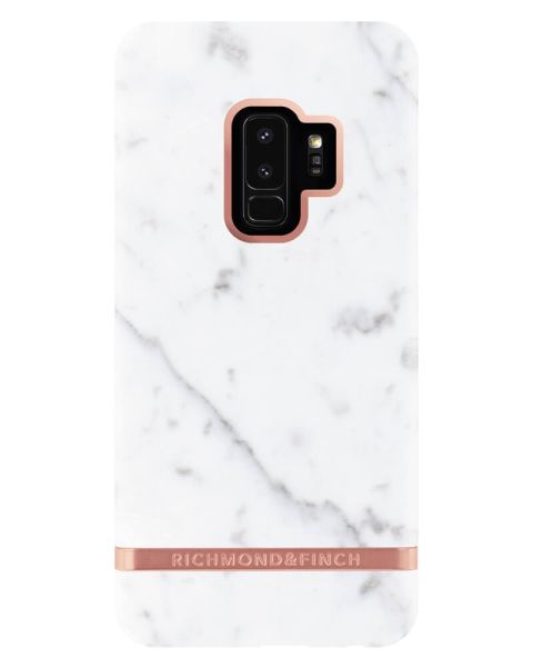 Richmond And Finch White Marble - Rose Samsung S9 PLUS Cover (U)